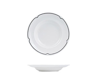 Rak Charlotte Black Bowl 260mm 12/Ctn