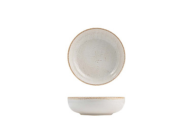 Eclipse Duo Limestone Round Bowl 160mm 6/Ctn