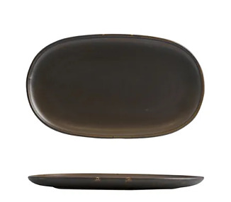 Moda Earth Oval Coupe Plate 405 x 240mm 3/6