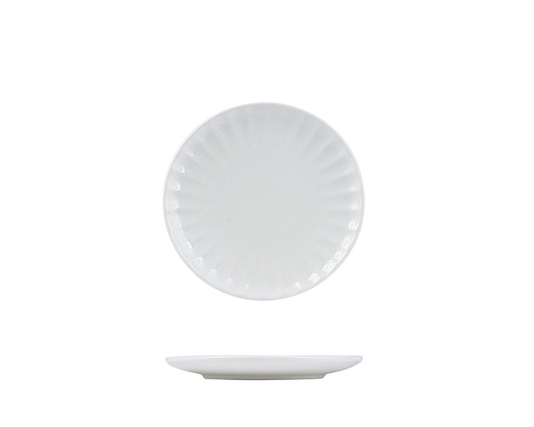 Moda Snow Scalloped Round Plate 205mm 6/Pkt