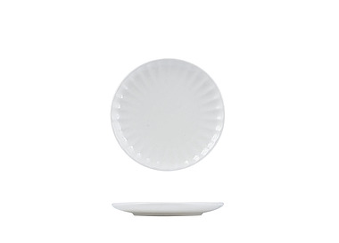 Moda Snow Scalloped Round Plate 205mm 6/Pkt