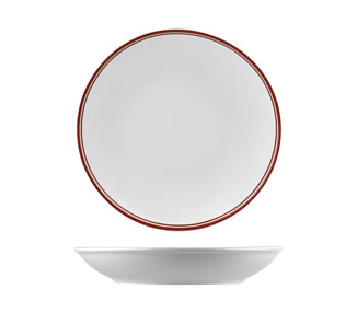 Nano Cru Coupe Plate Red Rim 270mm 12/Ctn