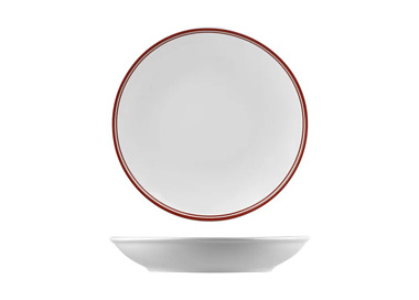 Nano Cru Coupe Plate Red Rim 270mm 12/Ctn