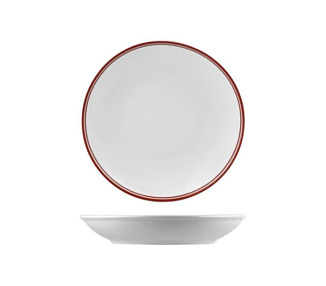 Nano Cru Coupe Bowl Red Rim 260mm 12/Ctn