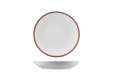 Nano Cru Coupe Bowl Red Rim 260mm 12/Ctn