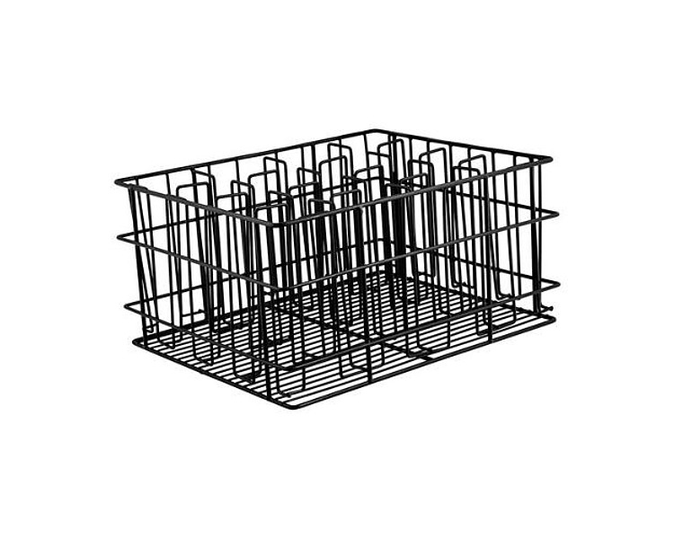 Glass Basket 16 Compartment 105 x 75mm Black 5/Ctn