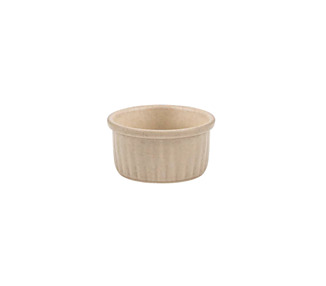 NMC Ramekin Ribbed Parade Marshmellow 80 x 41mmH 12/Ctn