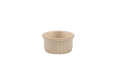 NMC Ramekin Ribbed Parade Marshmellow 80 x 41mmH 12/Ctn