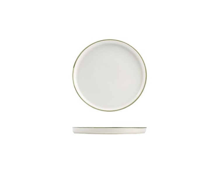 NMC Walled Plate Round Homestead Olive 270mm 6/Ctn