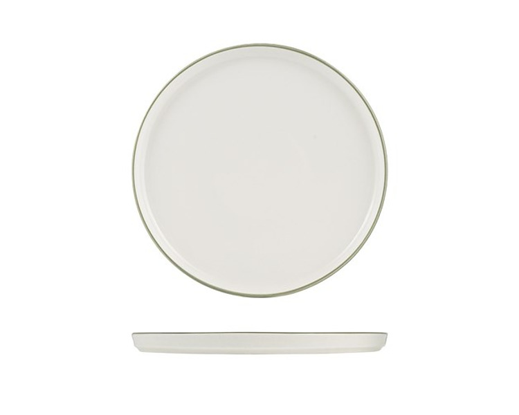 NMC Walled Plate Round Homestead Olive 300mm 6/Ctn