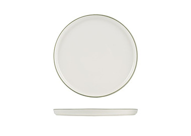 NMC Walled Plate Round Homestead Olive 300mm 6/Ctn