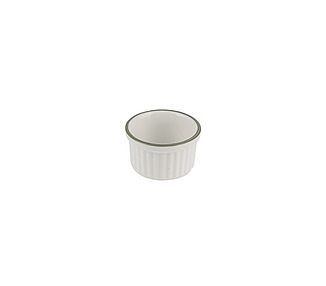 NMC Ramekin Ribbed Homestead Olive 60 x 35mmH 6/Ctn