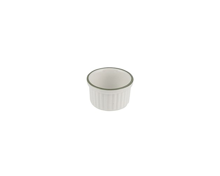 NMC Ramekin Ribbed Homestead Olive 60 x 35mmH 6/Ctn