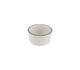 NMC Ramekin Ribbed Homestead Olive 80 x 41mmH 12/Ctn