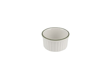 NMC Ramekin Ribbed Homestead Olive 80 x 41mmH 12/Ctn