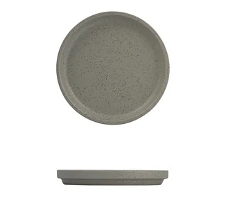 Luzerne Dune Stackable Round Plate Ash 160mm 6/36