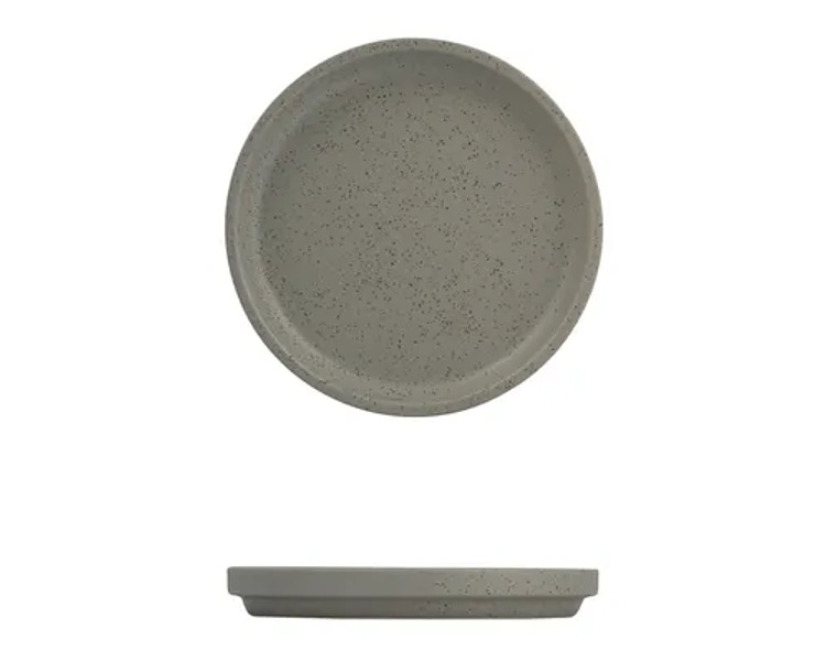 Luzerne Dune Stackable Round Plate Ash 160mm 6/36