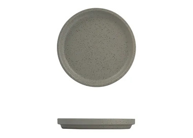 Luzerne Dune Stackable Round Plate Ash 160mm 6/36