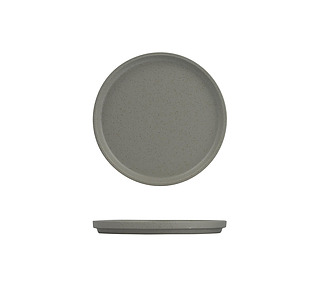 Luzerne Dune Stackable Round Plate Ash 235mm 3/12