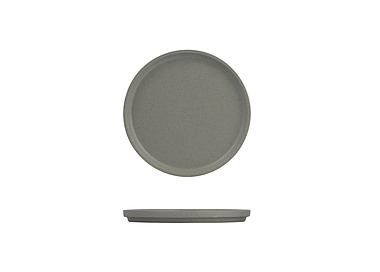 Luzerne Dune Stackable Round Plate Ash 235mm 3/12