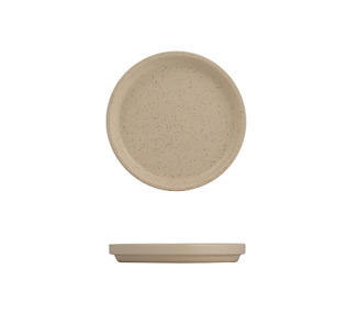 Luzerne Dune Stackable Round Plate Clay 160mm 6/36