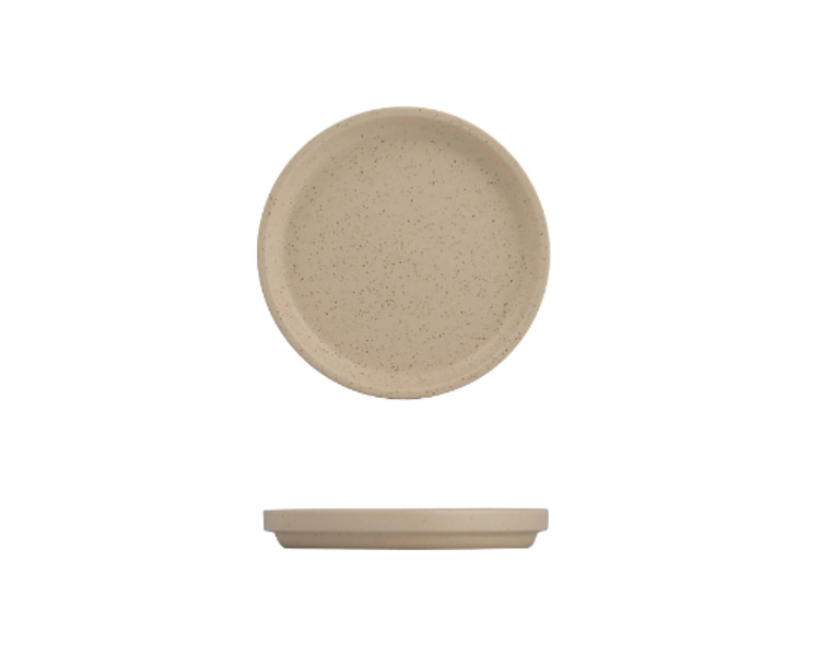 Luzerne Dune Stackable Round Plate Clay 160mm 6/36