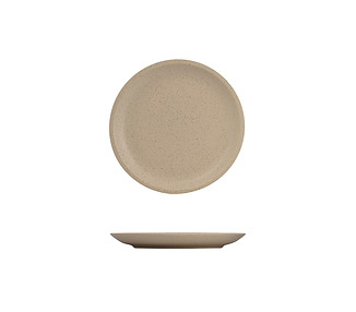 Luzerne Dune Stackable Round Plate Clay 200mm 6/24