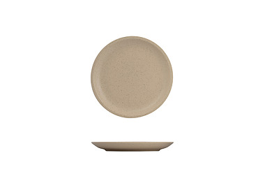 Luzerne Dune Stackable Round Plate Clay 200mm 6/24