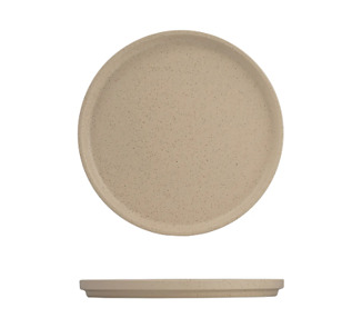 Luzerne Dune Stackable Round Plate Clay 270mm 3/12