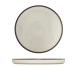 Luzerne Mod Round Stackable Plate Dusted White 235mm 6/12