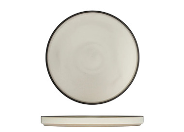 Luzerne Mod Round Stackable Plate Dusted White 235mm 6/12