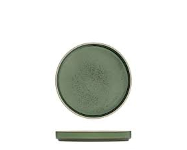 Luzerne Mod Round Stackable Plate Smokey Basil 160mm 6/Pkt