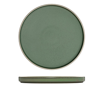 Luzerne Mod Round Stackable Plate Smokey Basil 235mm 6/12