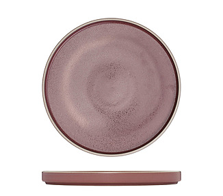 Luzerne Mod Round Stackable Plate Smokey Plum 235mm 6/12