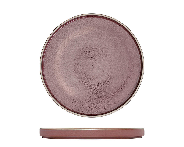 Luzerne Mod Round Stackable Plate Smokey Plum 235mm 6/12