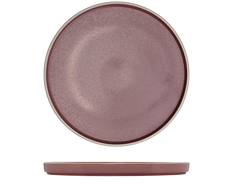 Luzerne Mod Round Stackable Plate Smokey Plum 270mm 3/12