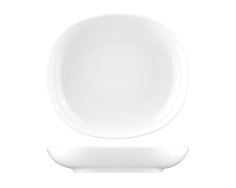 Sango Flat Bowl White 260 x 230mm 6/12