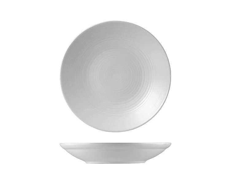 Dudson Deep Plate Pearl 243mm 6/Ctn