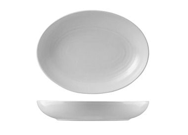 Dudson Oval Deep Bowl Pearl 216 x 164mm 6/Ctn