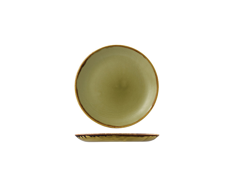 Dudson Harvest Coupe Plate Green 217mm 12/Ctn