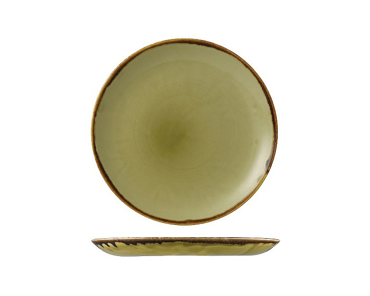 Dudson Harvest Coupe Plate Green 260mm 12/Ctn