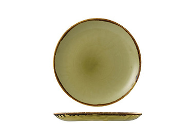 Dudson Harvest Coupe Plate Green 260mm 12/Ctn