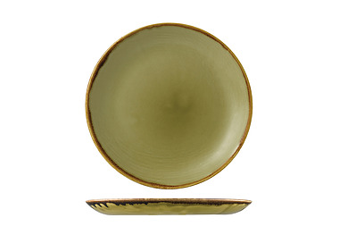 Dudson Harvest Coupe Plate Green 288mm 12/Ctn