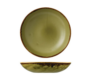 Dudson Harvest Coupe Bowl Green 182mm 12/Ctn