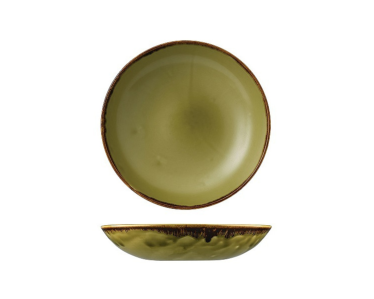 Dudson Harvest Coupe Bowl Green 248mm 12/Ctn