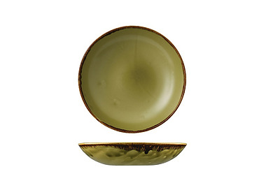 Dudson Harvest Coupe Bowl Green 248mm 12/Ctn