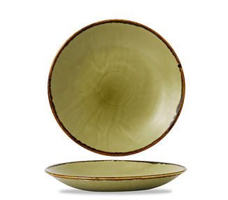 Dudson Harvest Deep Coupe Plate Green 255mm 12/Ctn