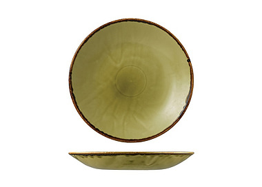 Dudson Harvest Deep Coupe Plate Green 281mm 12/Ctn