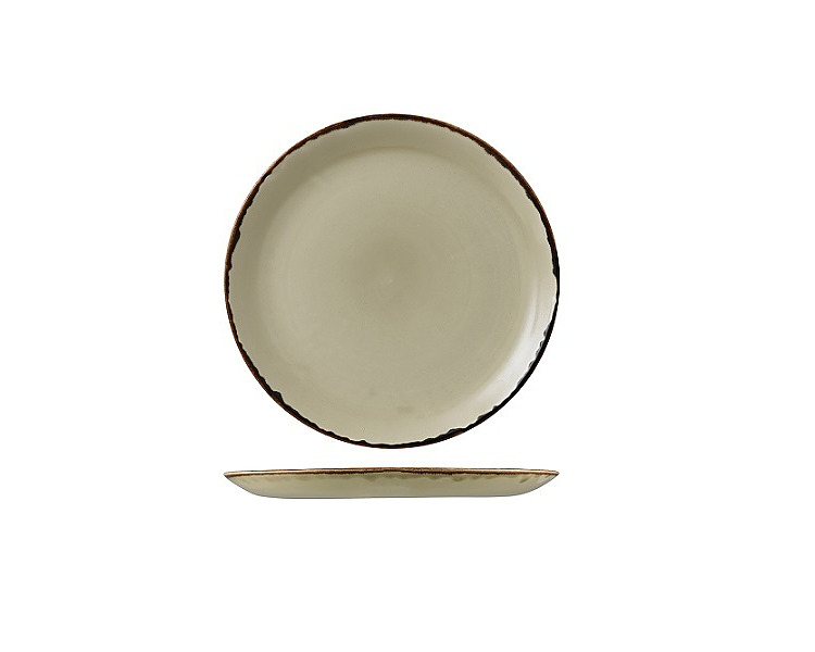 Dudson Harvest Coupe Plate Linen 217mm 12/Ctn