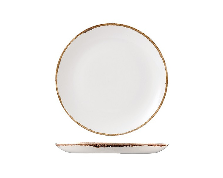 Dudson Harvest Coupe Plate Natural 260mm 12/Ctn